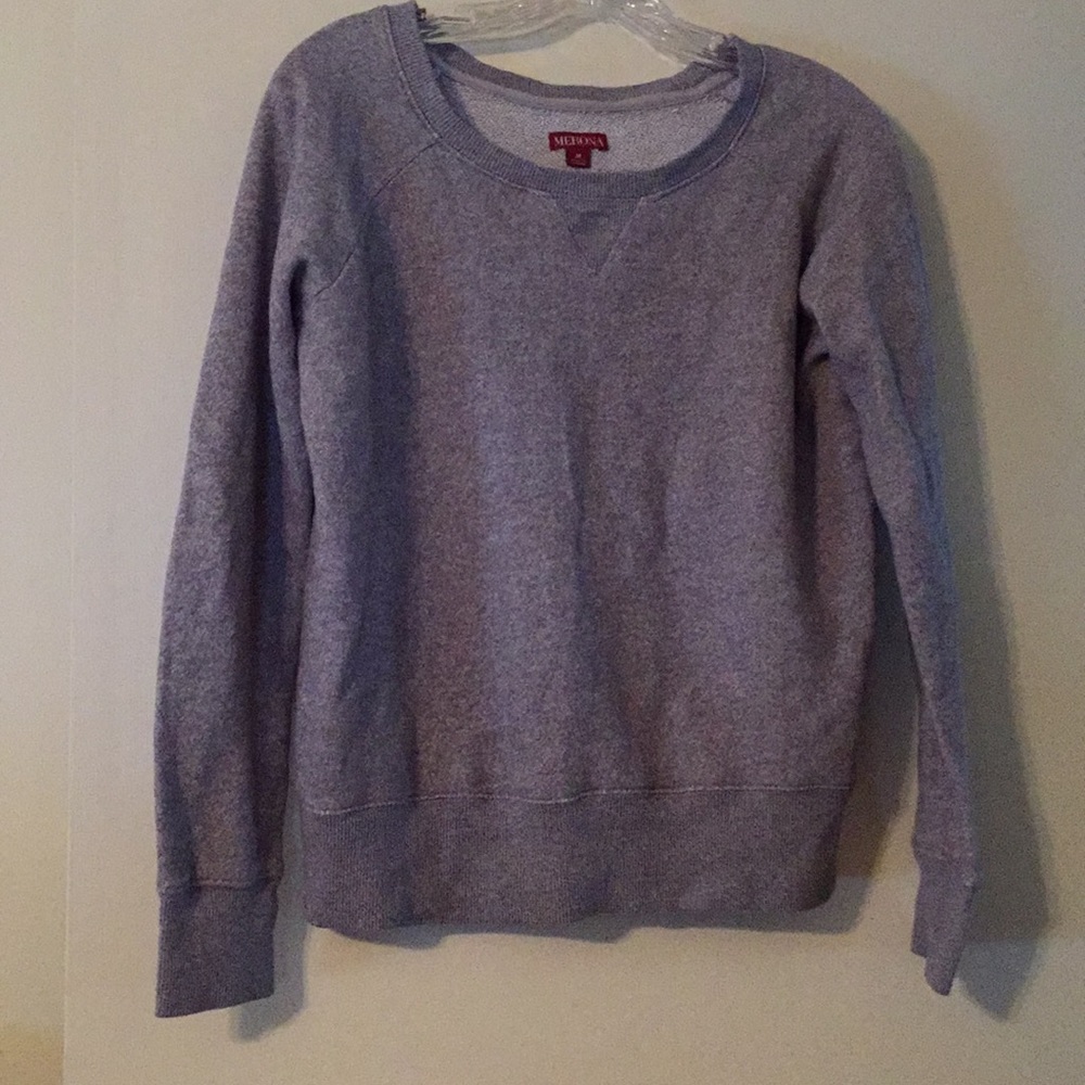 Gray pullover sweatshirt